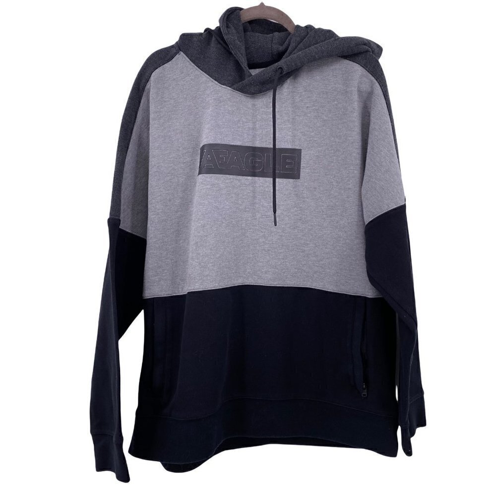 American Eagle Grey Hoodie Men's Size XXL